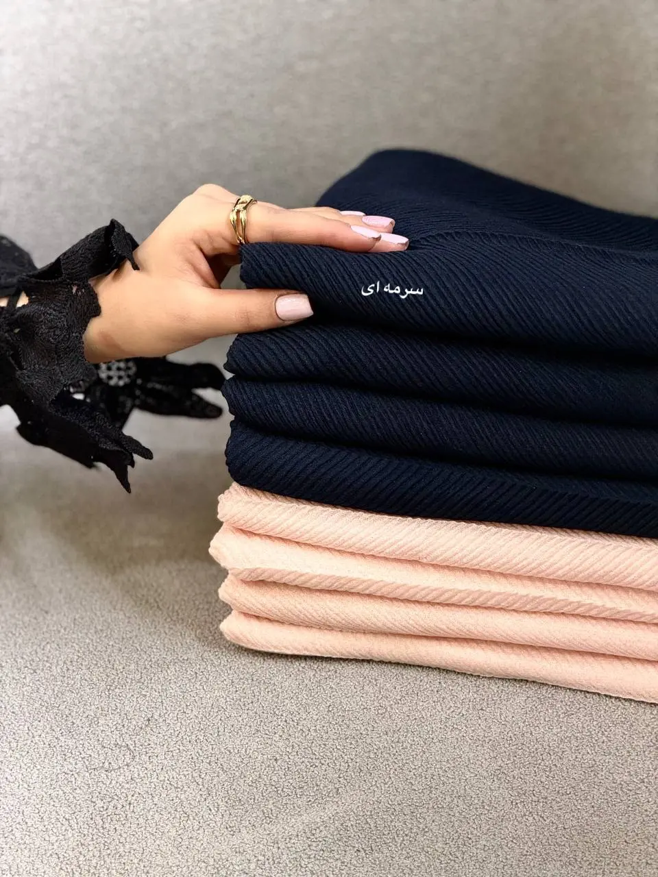 شال پلیسه ابریشم 1